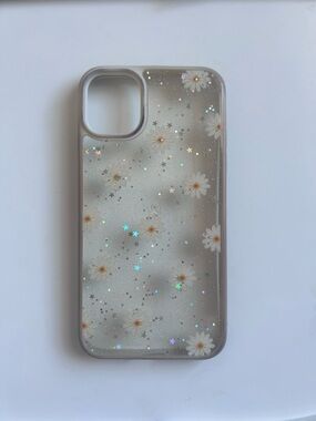 iPhone 11 Case - Clear Daisy Glitter